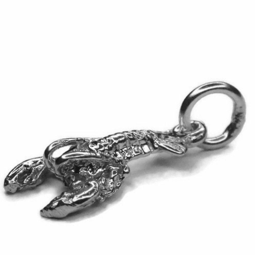 Lobster Charm Pendant .925 Sterling Silver - Picture 2 of 5